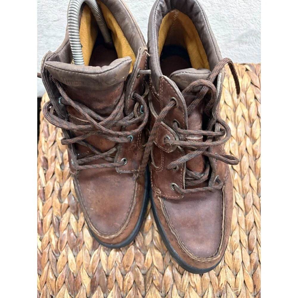 TIMBERLAND 38345 womens Brown Leather Lace Up Boots / Size 9 Goretex